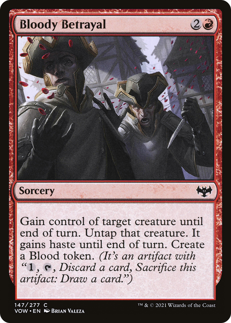 Bloody Betrayal (VOW-147) [Innistrad: Crimson Vow] Foil MTG Single Wizards of the Coast