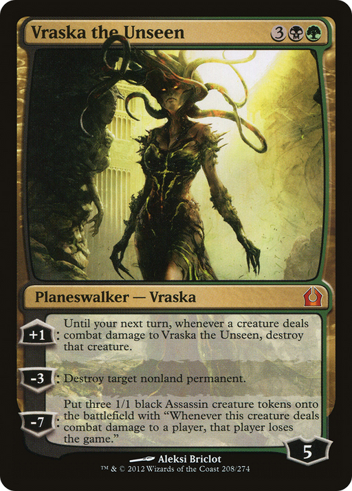 Vraska the Unseen (RTR-208) [Return to Ravnica] Foil MTG Single Wizards of the Coast
