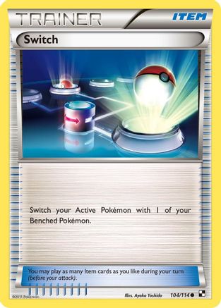 Switch (104/114) Reverse Holofoil [BW: Base Set] Pokemon Single Pokémon