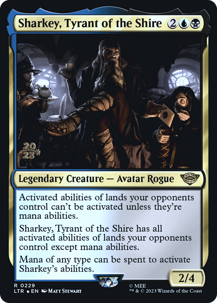 Sharkey, Tyrant of the Shire (PRE-229) [Tales of Middle-earth Promos] Foil MTG Single Wizards of the Coast