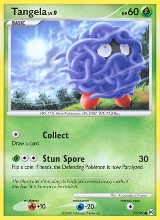 Tangela (77/99) Reverse Holofoil [Platinum: Arceus] Pokemon Single Pokémon