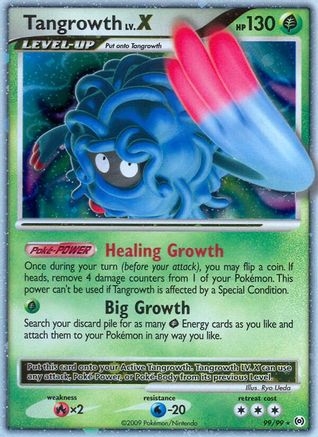 Tangrowth Lv.X (99/99) Holofoil [Platinum: Arceus] Pokemon Single Pokémon