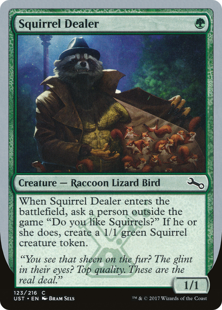 Squirrel Dealer (UST-123) [Unstable] Foil MTG Single Wizards of the Coast