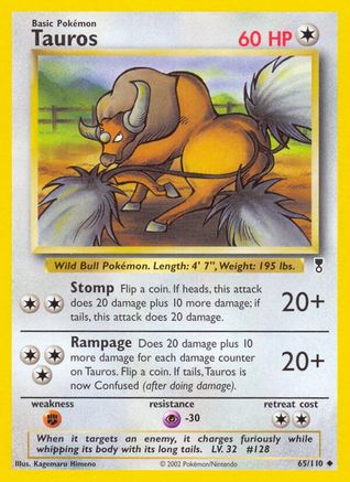 Tauros (/110) Reverse Holofoil [Vintage: Legendary Collection] Pokemon Single Pokémon