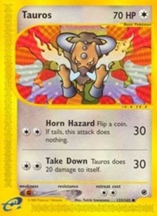 Tauros (/165) Reverse Holofoil [Vintage: Expedition] Pokemon Single Pokémon
