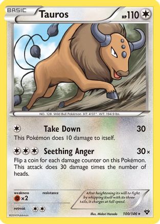 Tauros (/146) Reverse Holofoil [XY: Base Set] Pokemon Single Pokémon