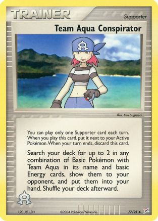 Team Aqua Conspirator (/95) Reverse Holofoil [EX: Team Magma vs Team Aqua] Pokemon Single Pokémon