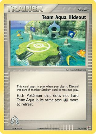 Team Aqua Hideout (/95) Reverse Holofoil [EX: Team Magma vs Team Aqua] Pokemon Single Pokémon