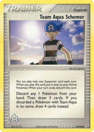 Team Aqua Schemer (69/95) Reverse Holofoil [EX: Team Magma vs Team Aqua] Pokemon Single Pokémon