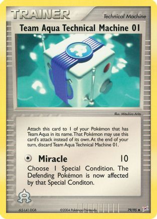 Team Aqua Technical Machine 01 (/95) [EX: Team Magma vs Team Aqua] Pokemon Single Pokémon