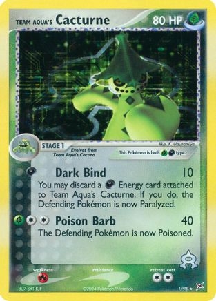 Team Aqua's Cacturne (/95) Reverse Holofoil [EX: Team Magma vs Team Aqua] Pokemon Single Pokémon