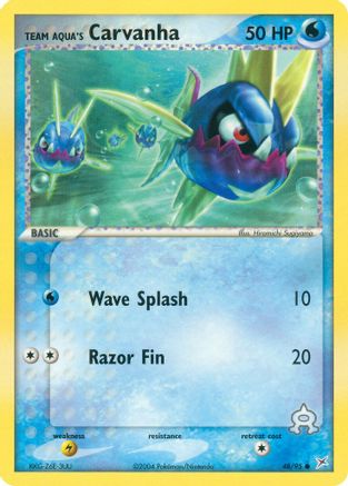 Team Aqua's Carvanha - 48/95 (48/95) [EX: Team Magma vs Team Aqua] Pokemon Single Pokémon