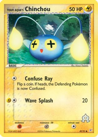 Team Aqua's Chinchou (49/95) Reverse Holofoil [EX: Team Magma vs Team Aqua] Pokemon Single Pokémon