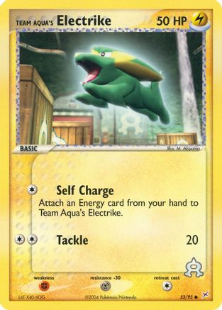 Team Aqua's Electrike - 53/95 (/95) Reverse Holofoil [EX: Team Magma vs Team Aqua] Pokemon Single Pokémon