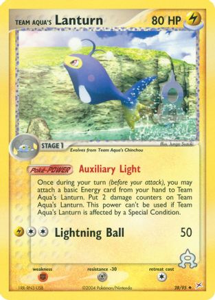 Team Aqua's Lanturn (/95) Reverse Holofoil [EX: Team Magma vs Team Aqua] Pokemon Single Pokémon