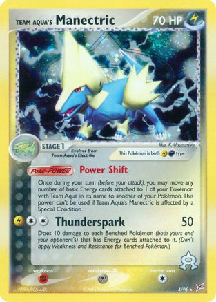 Team Aqua's Manectric - 4/95 (/95) Reverse Holofoil [EX: Team Magma vs Team Aqua] Pokemon Single Pokémon
