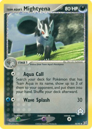 Team Aqua's Mightyena - 30/95 (/95) [EX: Team Magma vs Team Aqua] Pokemon Single Pokémon