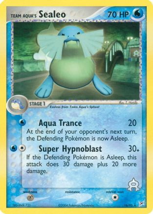 Team Aqua's Sealeo - 16/95 (/95) [EX: Team Magma vs Team Aqua] Pokemon Single Pokémon