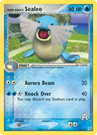 Team Aqua's Sealeo - 31/95 (/95) Reverse Holofoil [EX: Team Magma vs Team Aqua] Pokemon Single Pokémon