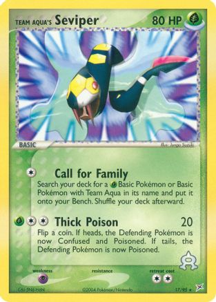 Team Aqua's Seviper (/95) Reverse Holofoil [Team Magma vs Team Aqua] Pokemon Single Pokémon