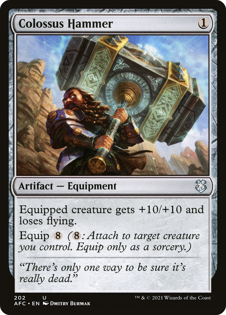 Colossus Hammer (AFC-202) [Forgotten Realms Commander] MTG Single Wizards of the Coast