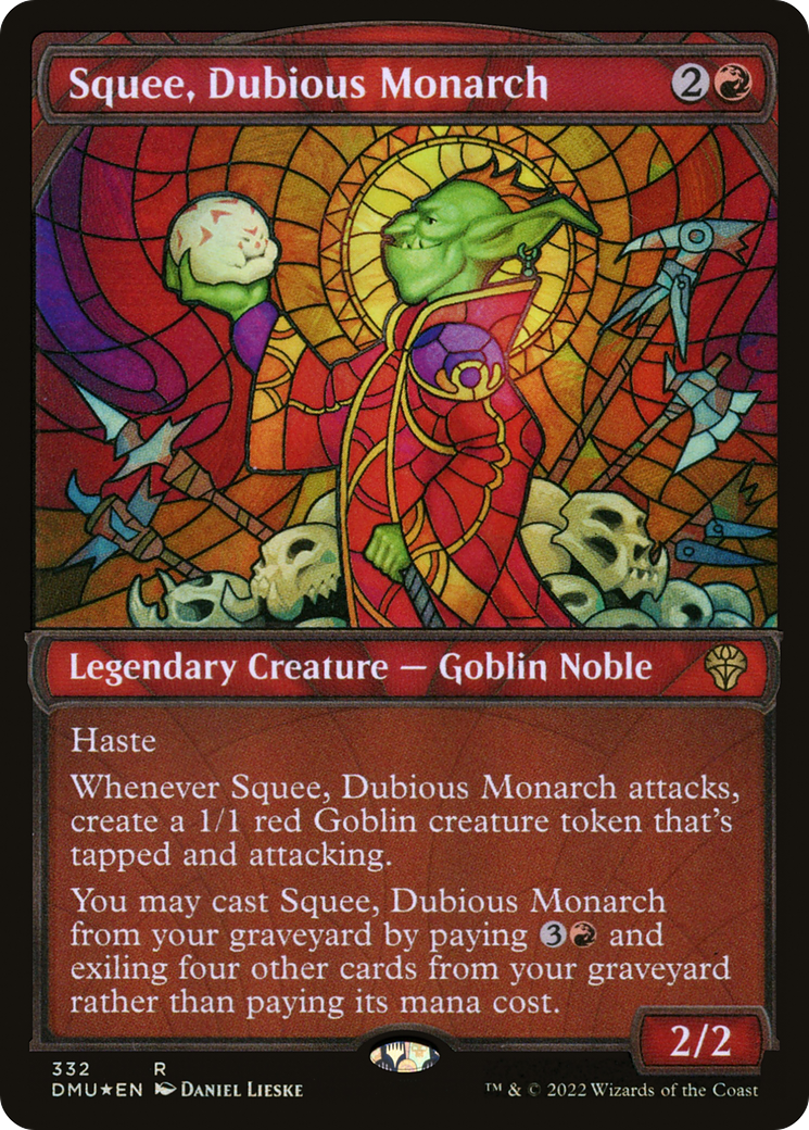 Squee, Dubious Monarch (Textured Foil) (DMU-332) [Dominaria United] (Showcase) Foil MTG Single Wizards of the Coast