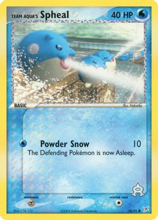 Team Aqua's Spheal - 56/95 (56/95) Reverse Holofoil [EX: Team Magma vs Team Aqua] Pokemon Single Pokémon