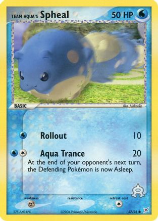 Team Aqua's Spheal - 57/95 (/95) [EX: Team Magma vs Team Aqua] Pokemon Single Pokémon