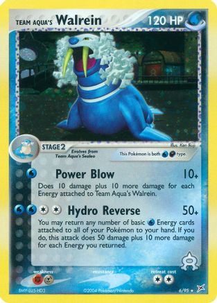 Team Aqua's Walrein (6/95) Reverse Holofoil [EX: Team Magma vs Team Aqua] Pokemon Single Pokémon