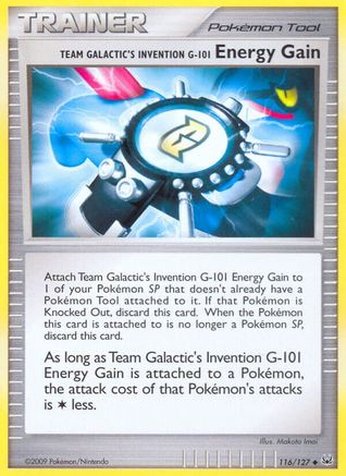 Team Galactic's Invention G-101 Energy Gain (116/127) [Platinum: Base set] Pokemon Single Pokémon