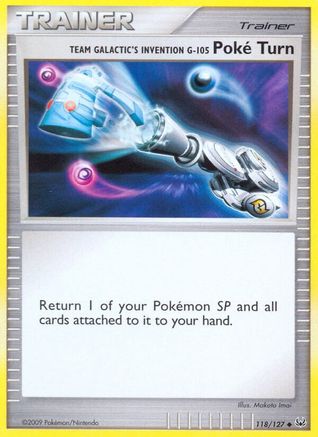 Team Galactic's Invention G-105 Poke Turn (118/127) Reverse Holofoil [Platinum: Base set] Pokemon Single Pokémon