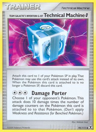 Team Galactic's Invention G-107 Technical Mach. G 95/111 [Platinum: Rising Rivals] Pokemon Single Pokémon