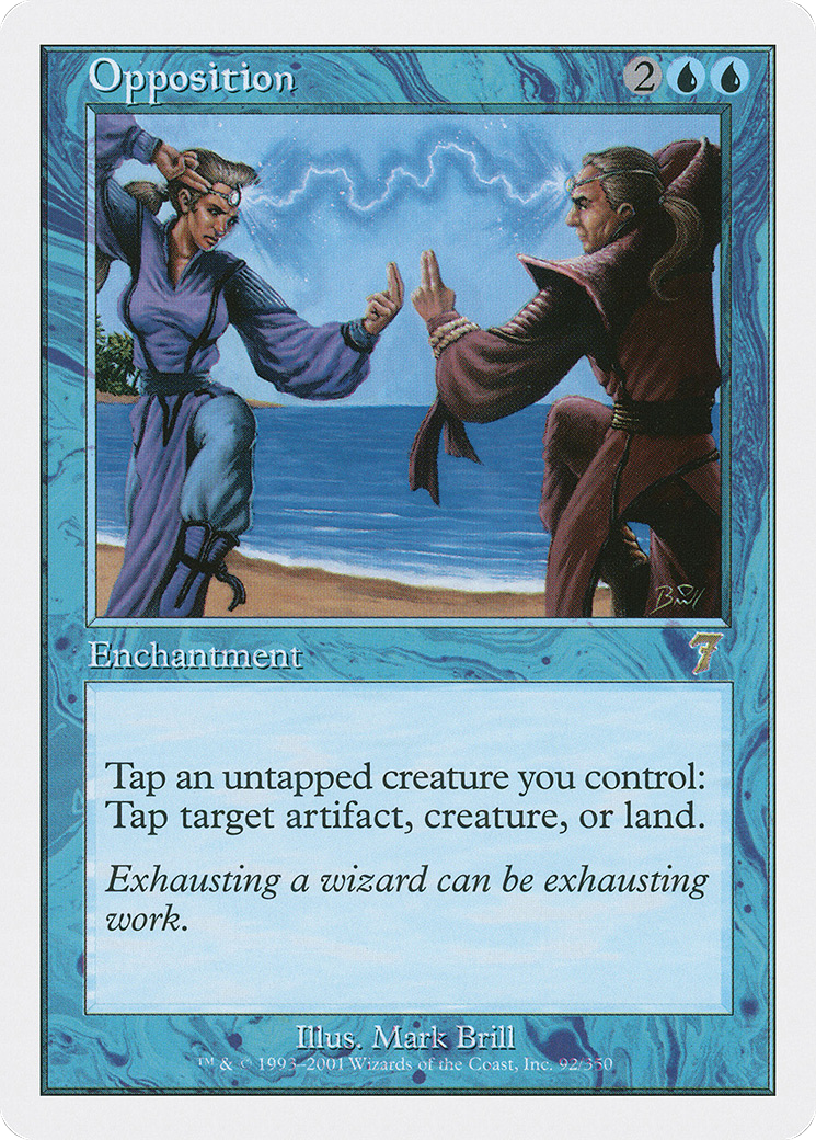 Opposition (7ED-092) [7th Edition] Foil MTG Single Wizards of the Coast