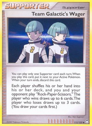 Team Galactic's Wager (115/123) Reverse Holofoil [DP: Mysterious Treasures] Pokemon Single Pokémon