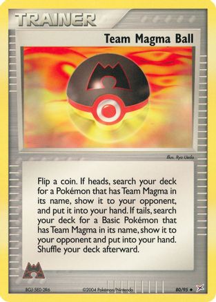 Team Magma Ball (/95) [EX: Team Magma vs Team Aqua] Pokemon Single Pokémon