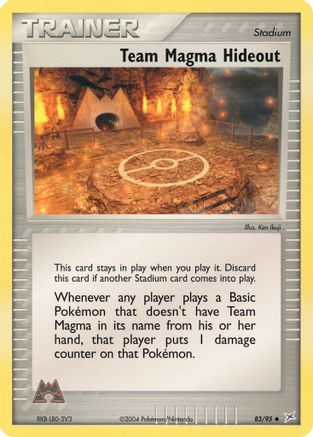 Team Magma Hideout (/95) Reverse Holofoil [EX: Team Magma vs Team Aqua] Pokemon Single Pokémon