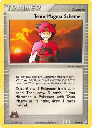 Team Magma Schemer (70/95) Reverse Holofoil [EX: Team Magma vs Team Aqua] Pokemon Single Pokémon