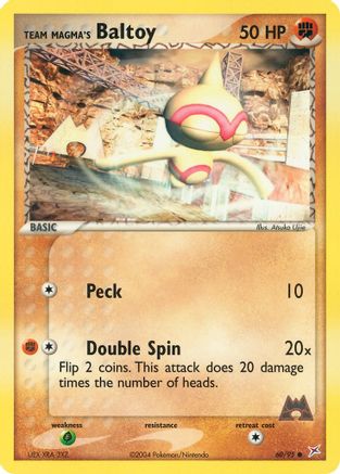 Team Magma's Baltoy - 60/95 (/95) Reverse Holofoil [EX: Team Magma vs Team Aqua] Pokemon Single Pokémon