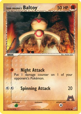 Team Magma's Baltoy - 61/95 (/95) [EX: Team Magma vs Team Aqua] Pokemon Single Pokémon