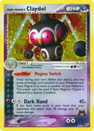 Team Magma's Claydol - 8/95 (/95) Reverse Holofoil [EX: Team Magma vs Team Aqua] Pokemon Single Pokémon