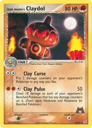 Team Magma's Claydol - 33/95 (/95) Reverse Holofoil [Team Magma vs Team Aqua] Pokemon Single Pokémon