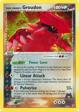 Team Magma's Groudon (/95) Holofoil [Team Magma vs Team Aqua] Pokemon Single Pokémon