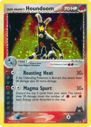 Team Magma's Houndoom - 10/95 (/95) Reverse Holofoil [Team Magma vs Team Aqua] Pokemon Single Pokémon