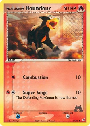 Team Magma's Houndour - 62/95 (62/95) Reverse Holofoil [EX: Team Magma vs Team Aqua] Pokemon Single Pokémon