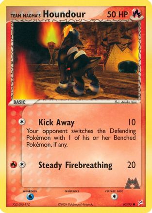 Team Magma's Houndour - 63/95 (/95) [EX: Team Magma vs Team Aqua] Pokemon Single Pokémon