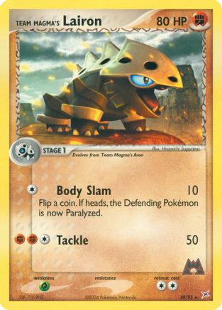 Team Magma's Lairon - 20/95 (/95) Reverse Holofoil [Team Magma vs Team Aqua] Pokemon Single Pokémon