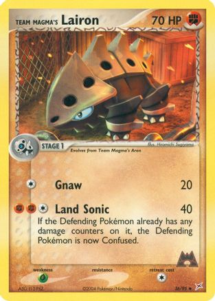 Team Magma's Lairon - 36/95 (/95) [EX: Team Magma vs Team Aqua] Pokemon Single Pokémon