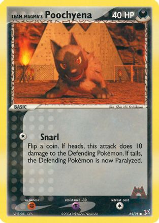 Team Magma's Poochyena - 65/95 (/95) [EX: Team Magma vs Team Aqua] Pokemon Single Pokémon