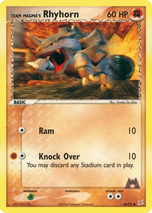Team Magma's Rhyhorn - 68/95 (68/95) [EX: Team Magma vs Team Aqua] Pokemon Single Pokémon