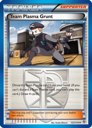 Team Plasma Grunt (Team Plasma) (/135) Reverse Holofoil [BW: Plasma Storm] Pokemon Single Pokémon